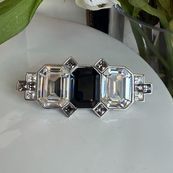 Yves Saint Laurent Jewelry - SOLD 🩷YSL Vintage Art Deco Crystal Brooch